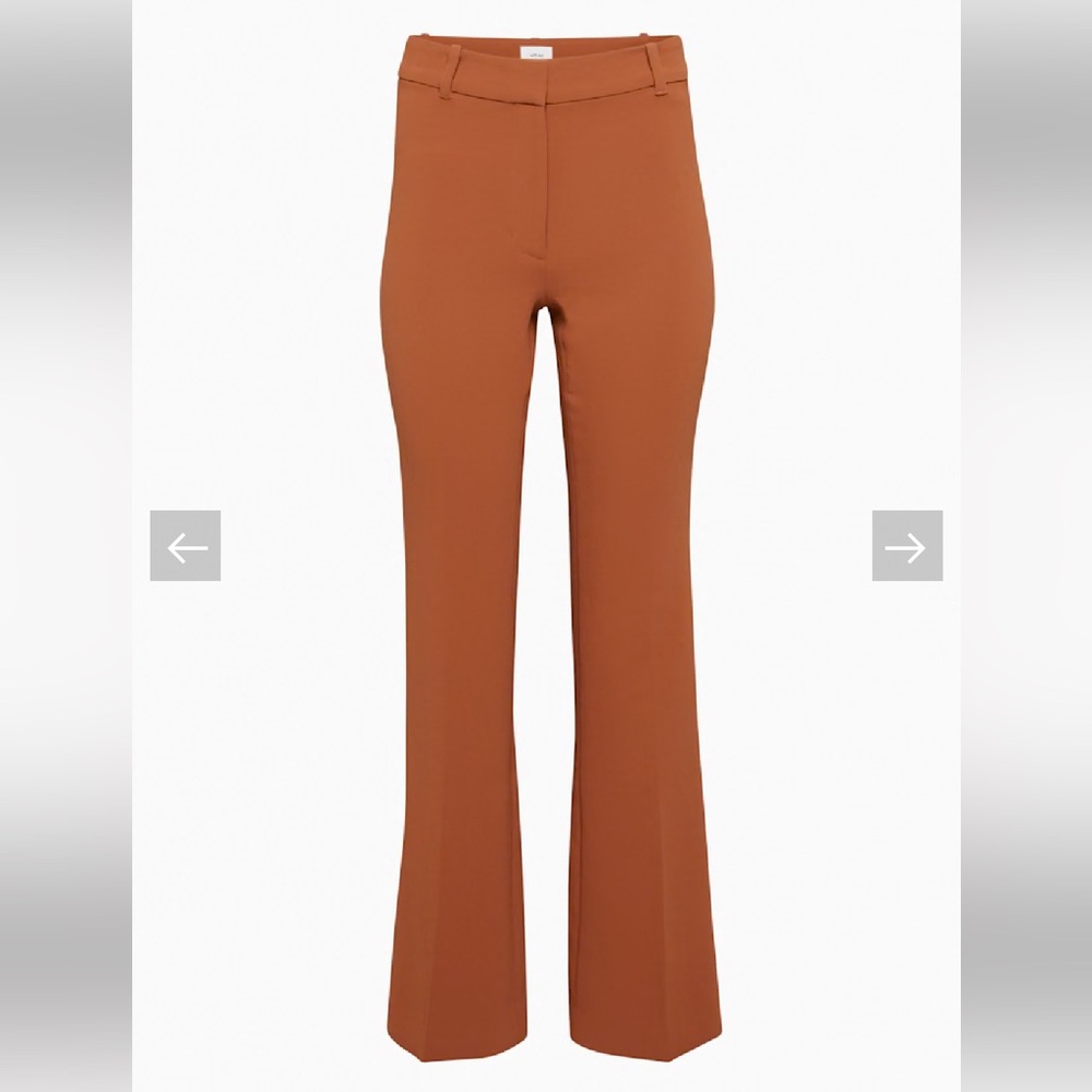 Wilfred Aritzia Tan flared cabaret pant